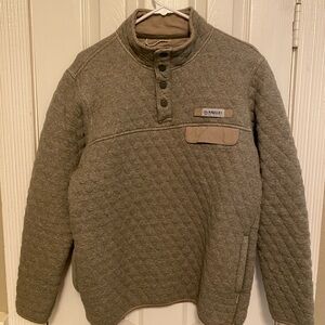 Magellan Outdoors Men's Olive Quilted Sweater